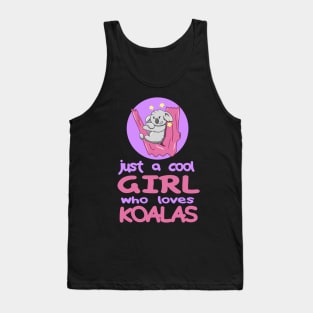 Cute Girl Who Loves Koalas Tank Top